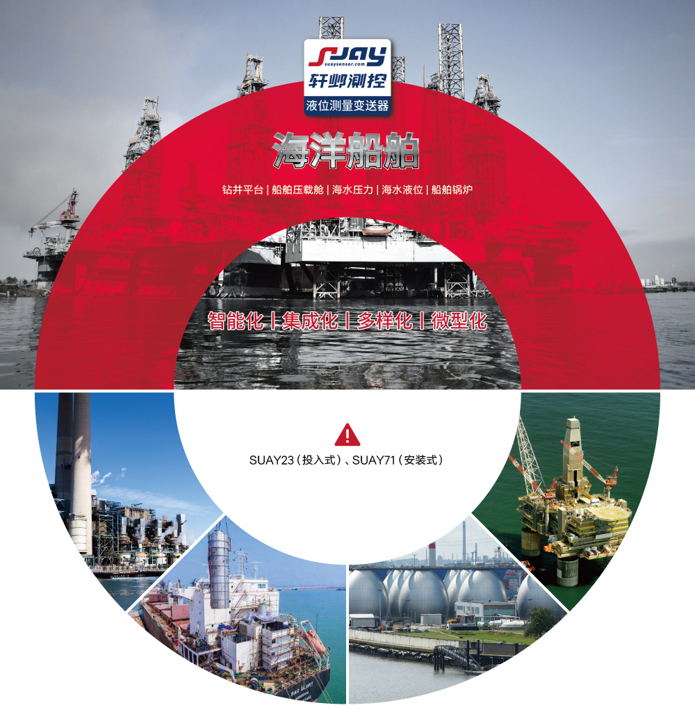 海洋船舶（鉆井平臺、船舶壓載艙、海水壓力、海水液位、船舶鍋爐